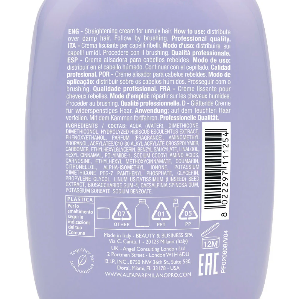 Alfaparf Milano Semi di Lino Smooth Smoothing Cream 125ml - crema lisciante - Image 6