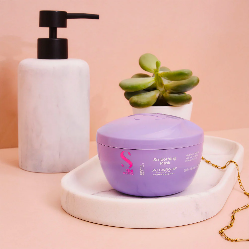 Alfaparf Milano Semi di Lino Smooth Smoothing Mask 200ml - maschera lisciante - Image 5