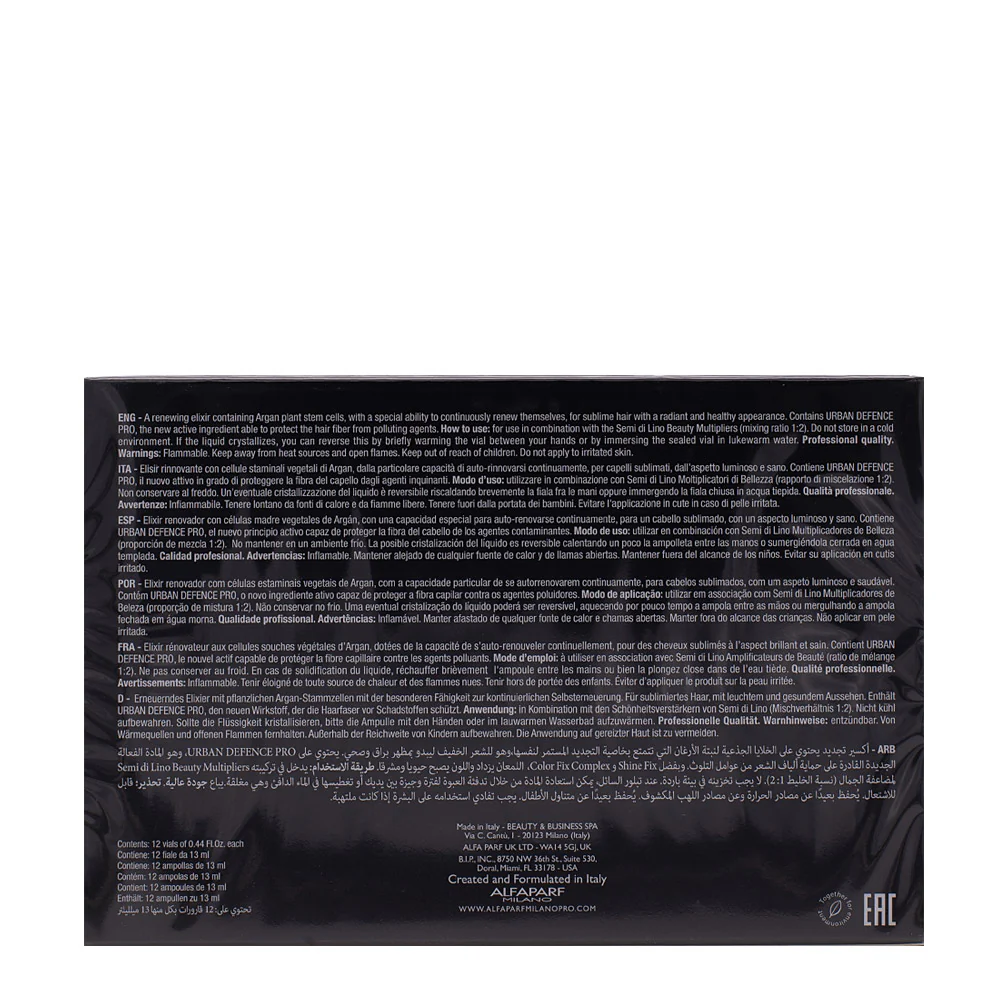 Alfaparf Milano Semi Di Lino Sublime Cellula Madre Beauty Genesis 12x13ml - elisir rinnovante - Image 2