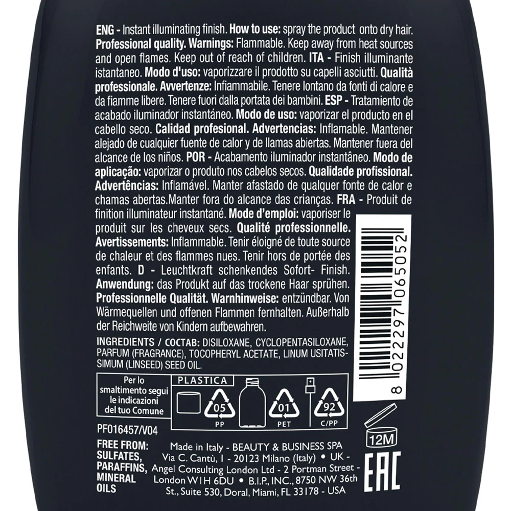 Alfaparf Milano Semi Di Lino Sublime Cristalli Spray 125ml - spray illuminante - Image 6