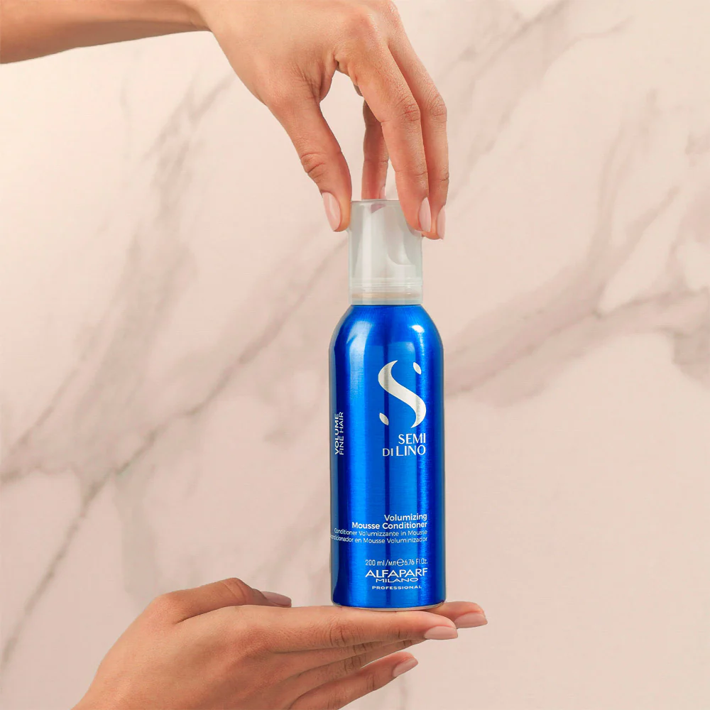 Alfaparf Milano Semi Di Lino Volume Volumizing Mousse Conditioner 200ml - balsamo volumizzante in mousse - Image 3