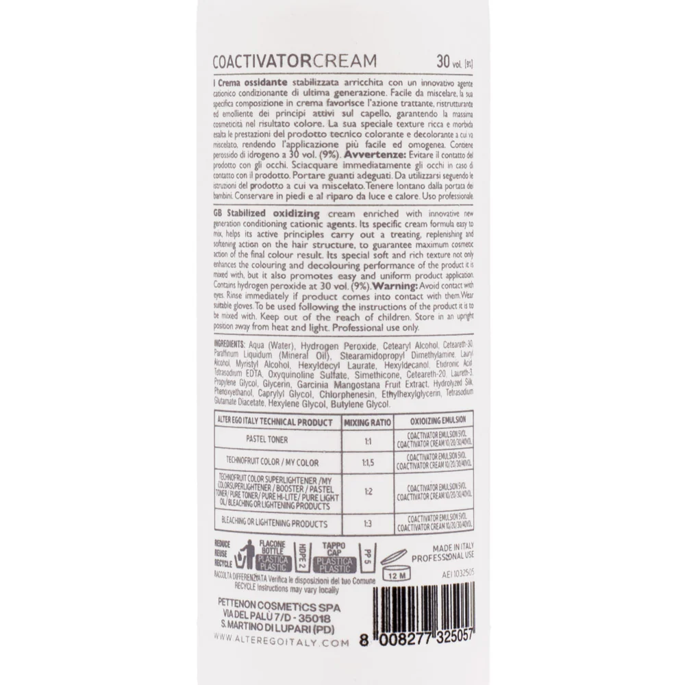 Alterego Coactivator Cream 30vol 150ml - crema ossidante - Image 2