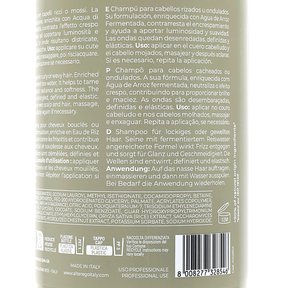 Alterego Curego Curly Shampoo 950ml - shampoo capelli ricci o mossi - Image 2