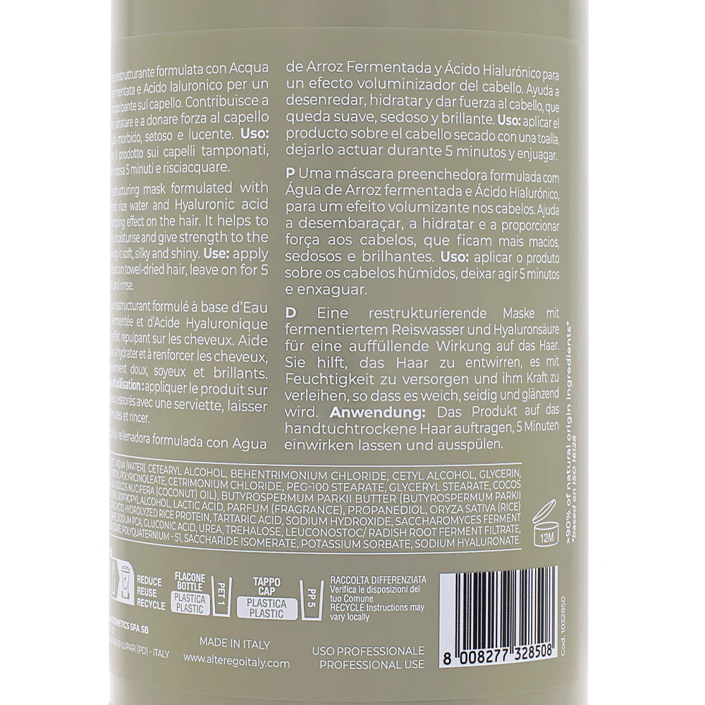 Alterego Curego Filler Mask 950ml - maschera rimpolpante - Image 2
