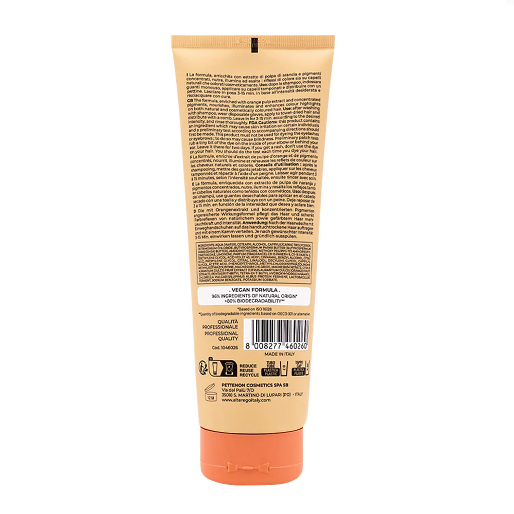 Alterego Passion Color Mask Silver Shimmer 250ml - maschera colorante nutriente - Image 2