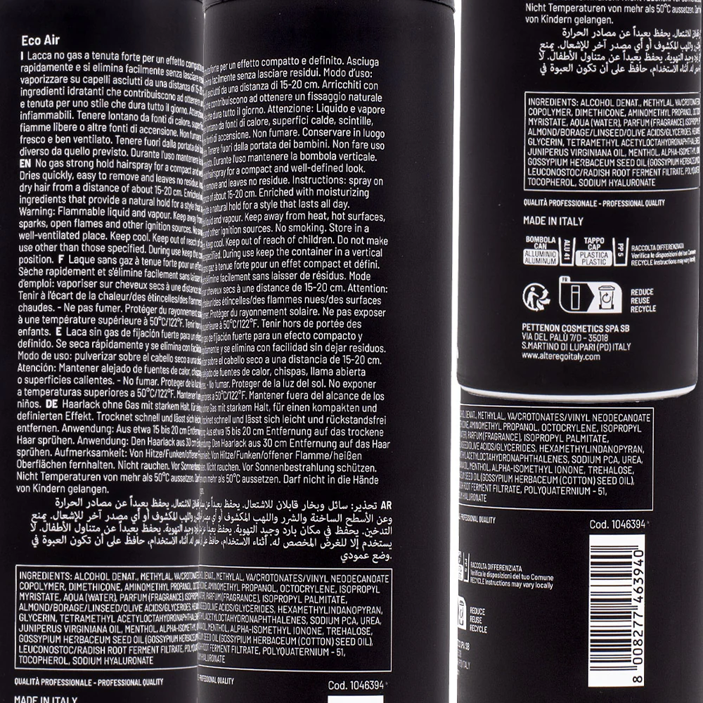 Alterego Stylego Eco Air 320ml - lacca no gas - Image 2