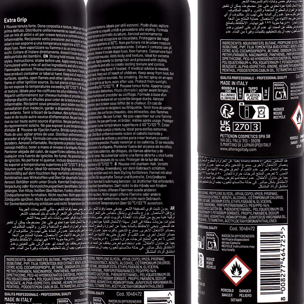 Alterego Stylego Extra Grip 250ml - mousse tenuta forte - Image 2