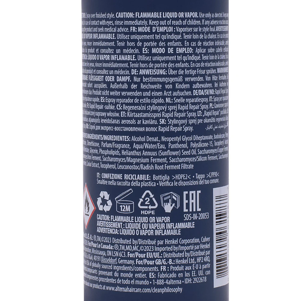 Alterna Caviar Anti-Aging Professional Styling Rapid Repair Spray 124ml - spray riparatore - Image 2