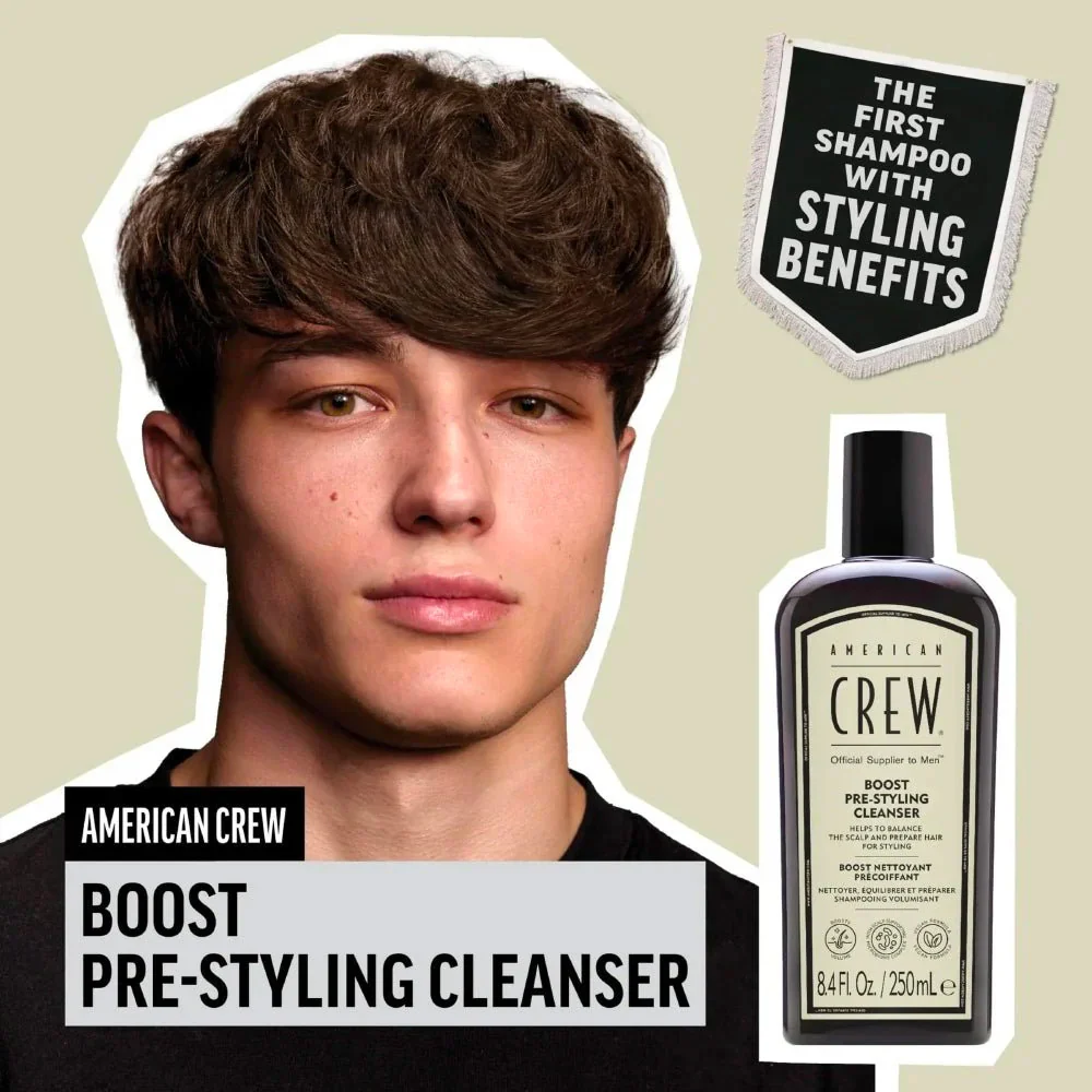 American Crew Boost Pre- Styling Cleanser 250ml - shampoo volumizzante densificante - Image 2