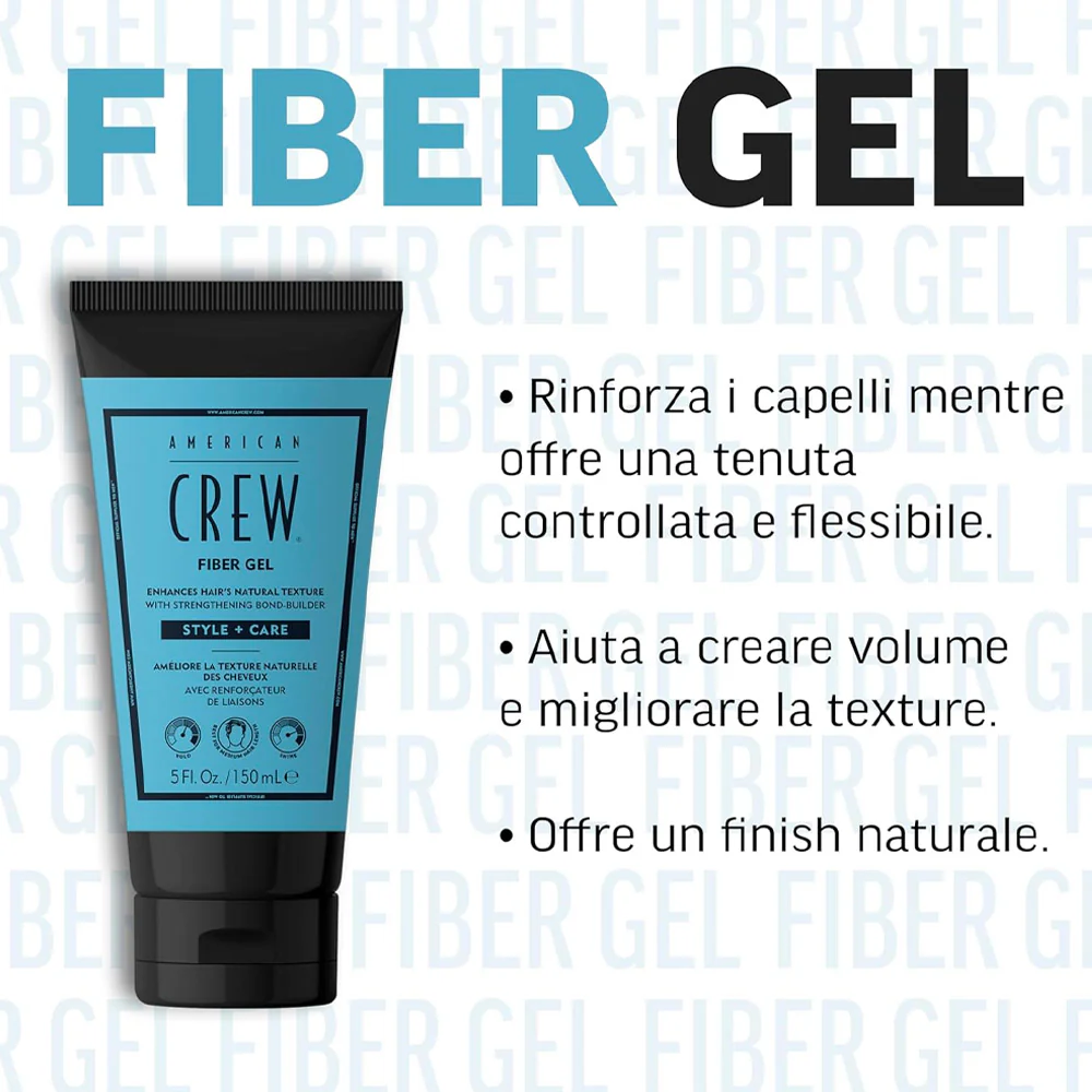 American Crew Fiber Gel 150ml - gel modellante - Image 2
