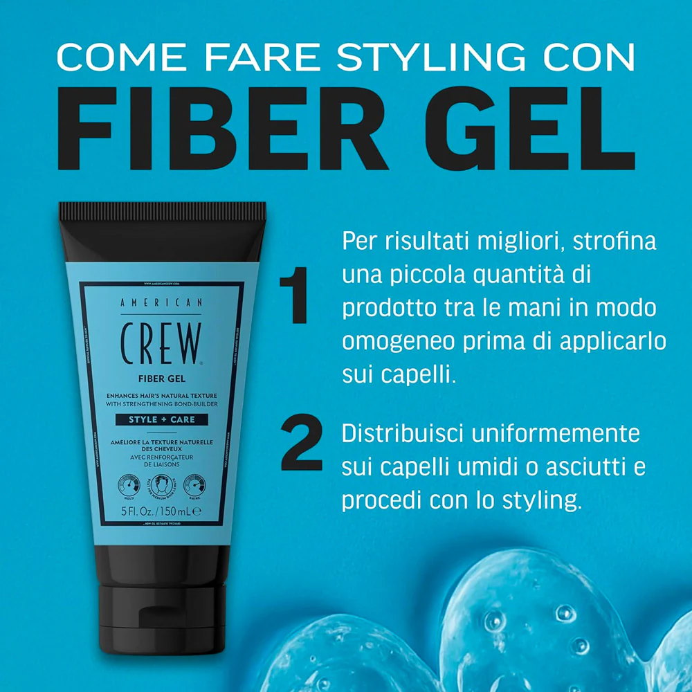 American Crew Fiber Gel 150ml - gel modellante - Image 4