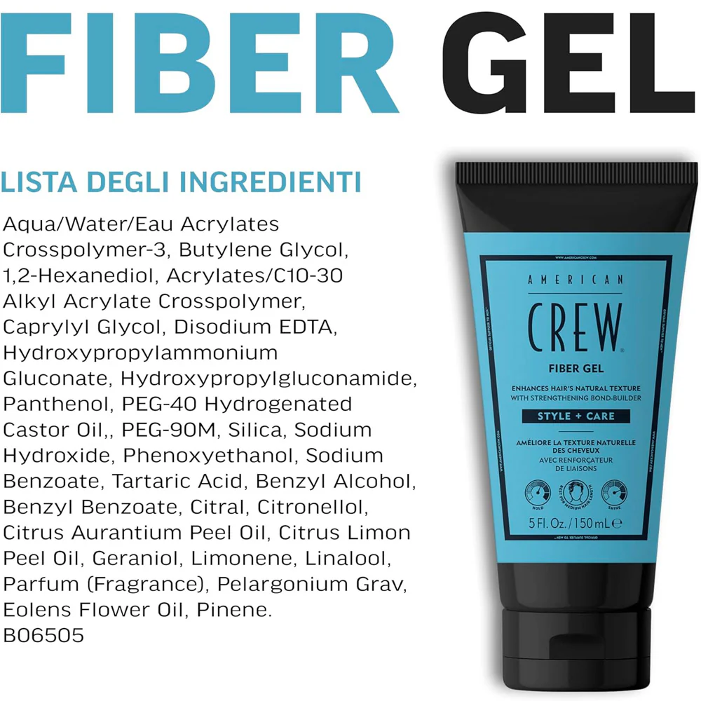 American Crew Fiber Gel 150ml - gel modellante - Image 7