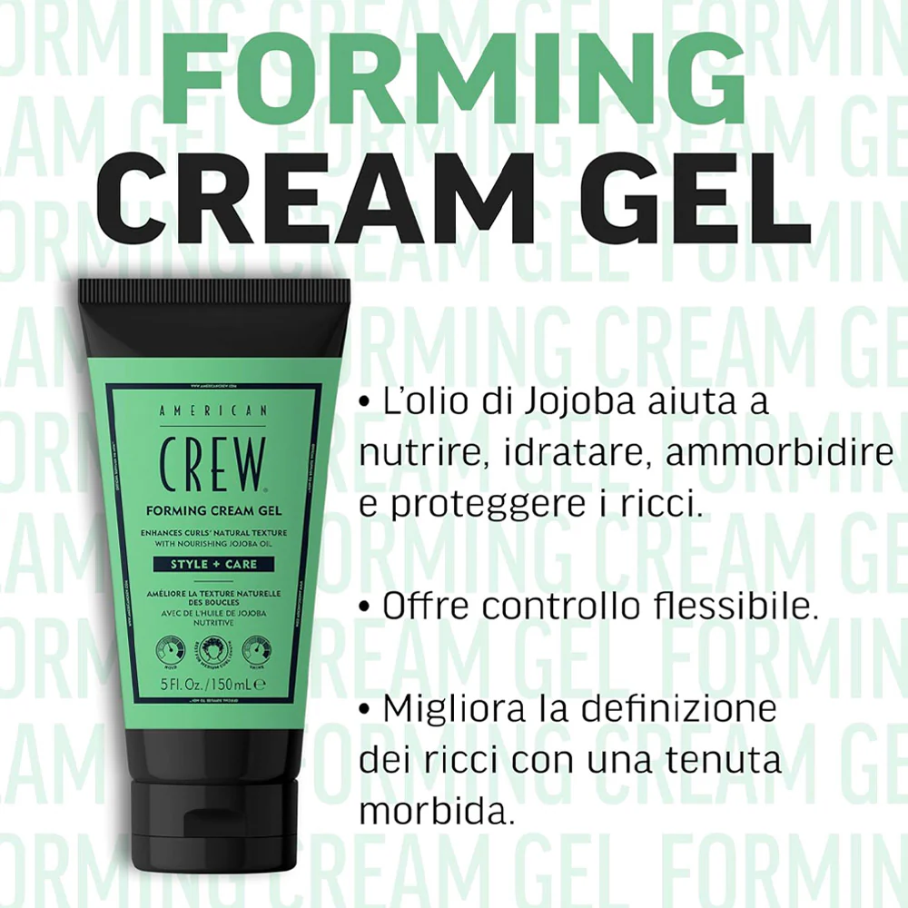 American Crew Forming Cream Gel 150ml - gel ricci definiti - Image 3
