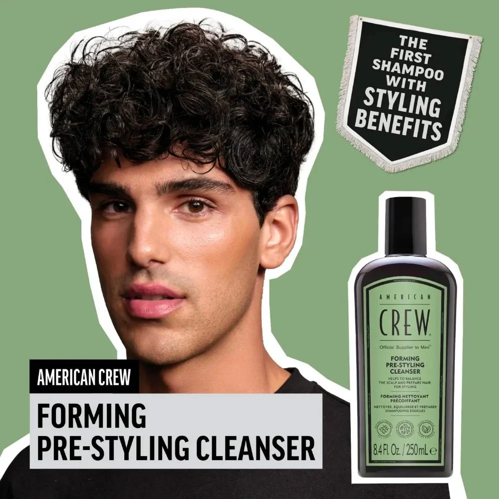 American Crew Forming Pre-Styling  Cleaser 250ml - shampoo pre-styling per ricci - Image 2