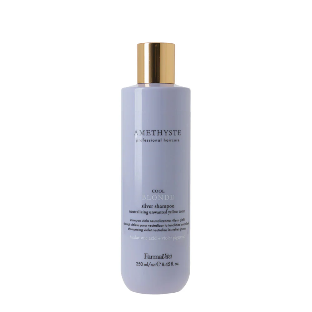 Farmavita Amethyste Blonde Cool Blonde Silver Shampoo 250ml - shampoo anti giallo