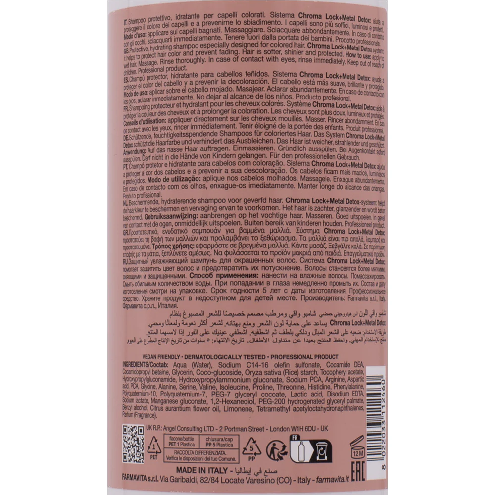 Farmavita Amethyste Chroma Color Protective Shampoo 1000ml  - shampoo capelli colorati - Image 2