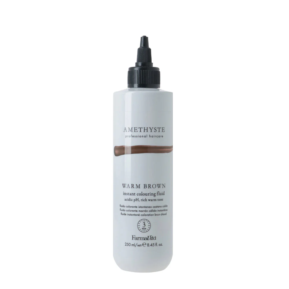Amethyste Istant Color Fluid Warm Brown 250ml - colore semi-permanente
