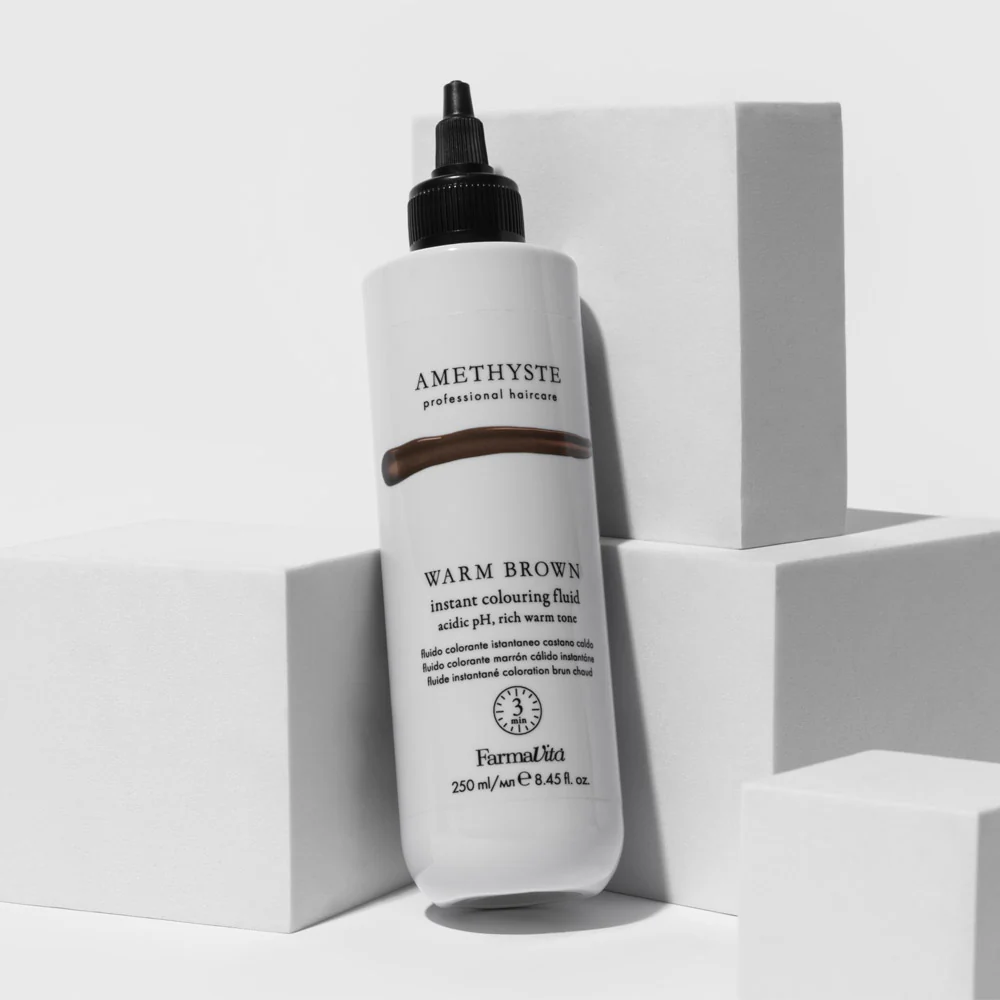 Amethyste Istant Color Fluid Warm Brown 250ml - colore semi-permanente - Image 2
