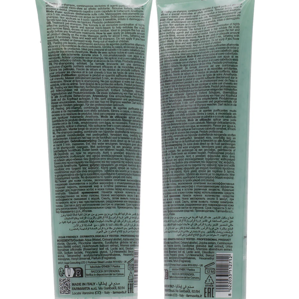 Farmavita Farmavita Amethyste Specific Advance Scalp Detox Phyto- Peeling 150ml - trattamento anti forfora - Image 3