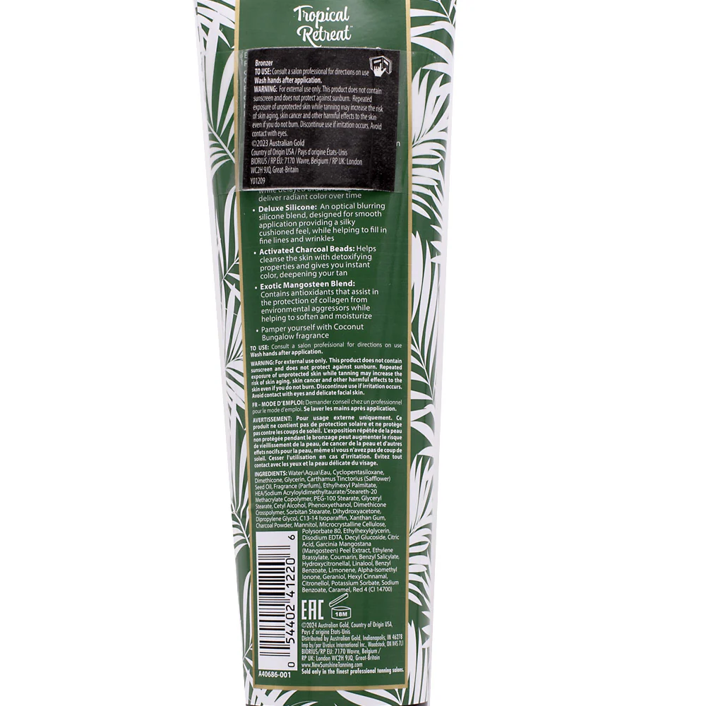 Australian Gold Tropical Retreat DHA Bronzer 300ml - cosmetico solare abbronzante - Image 2