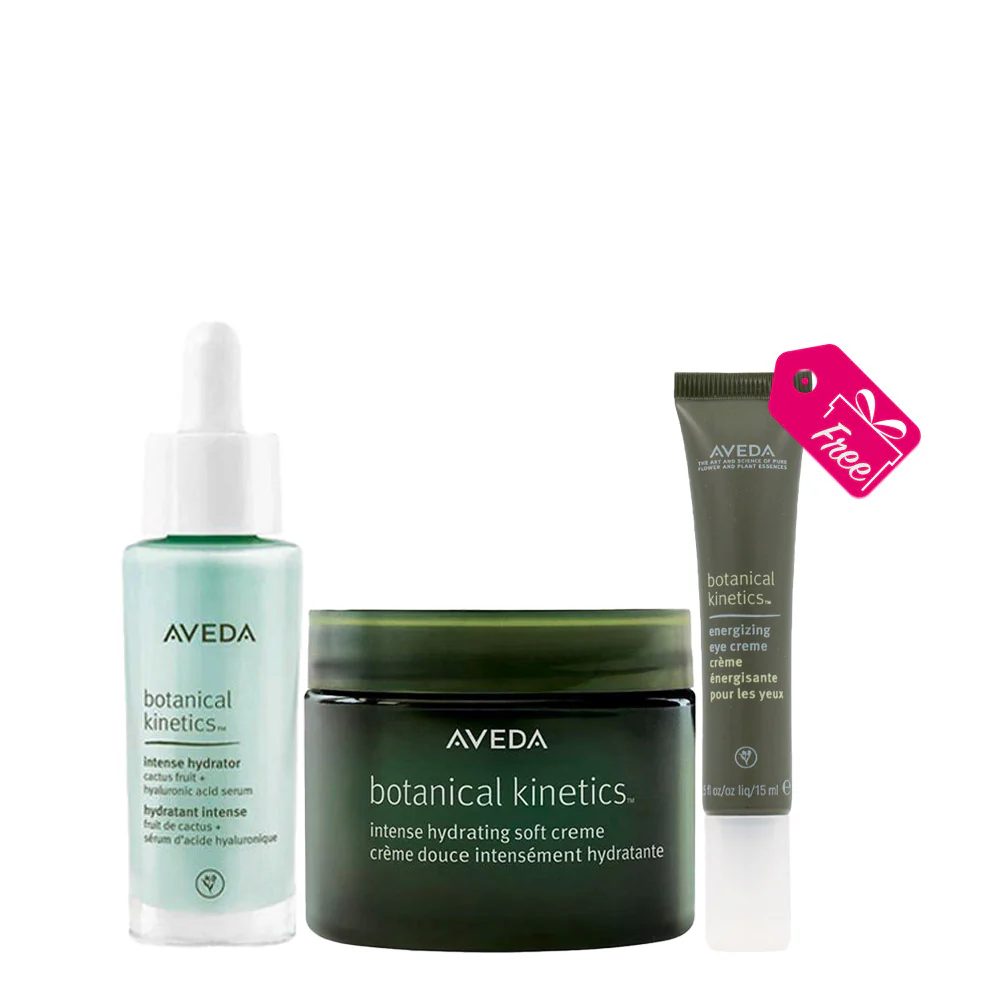 Aveda Botanical Kinetics Intense Hydrator 30ml Hydrating Soft Creme 50ml +Energizing Eye Creme 15ml OMAGGIO