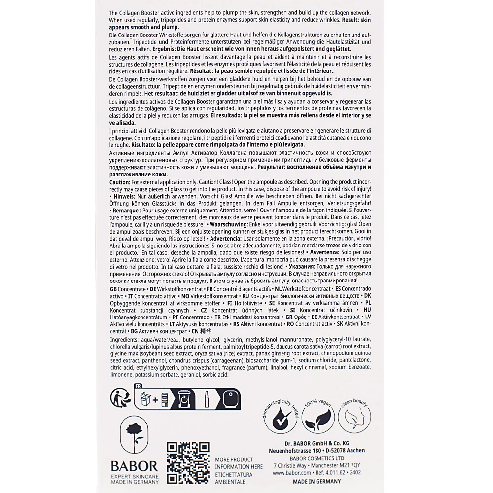 Babor Ampoule Concentrates Collagen Booster 7x2ml - ampolle al collagene - Image 4
