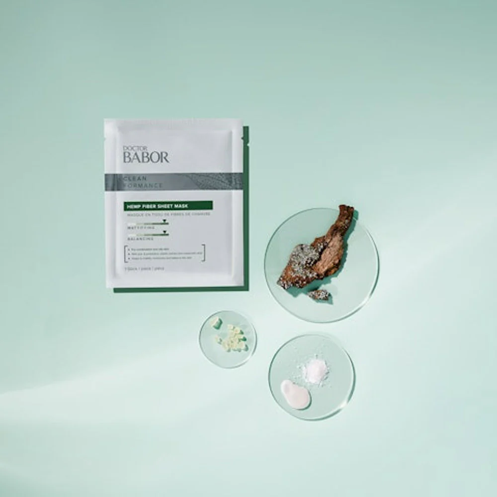 Babor Doctor Babor Doc Cleanformance Hemp Fiber Sheetmask - maschera viso rinfrescante in tessuto - Image 4