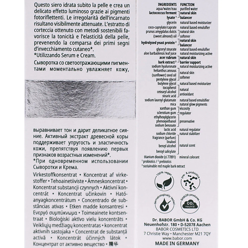 Babor Doctor Babor Doc Cleanformance Moisture Glow Serum 30ml - siero viso illuminante idratante - Image 2