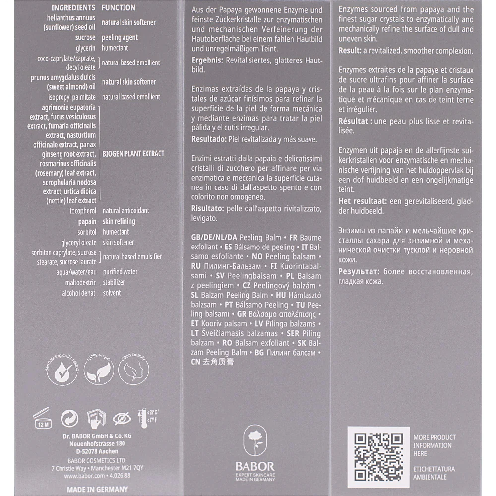 Babor Doctor Babor Resurface Enzyme Micro Peel Balm 75ml - balsamo viso esfoliante - Image 2