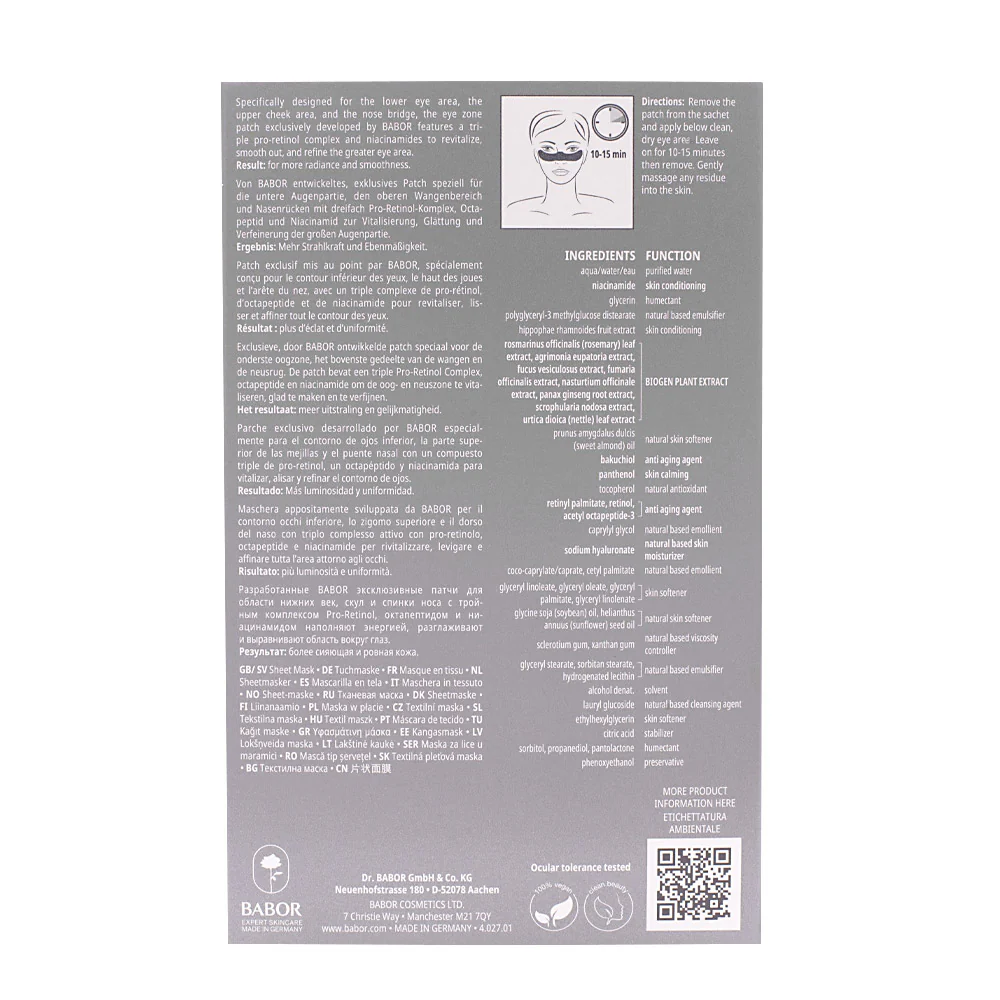 Babor Doctor Babor Resurface Renewal Eye Zone Patch 5pz - patch occhi effetto simil botox - Image 4