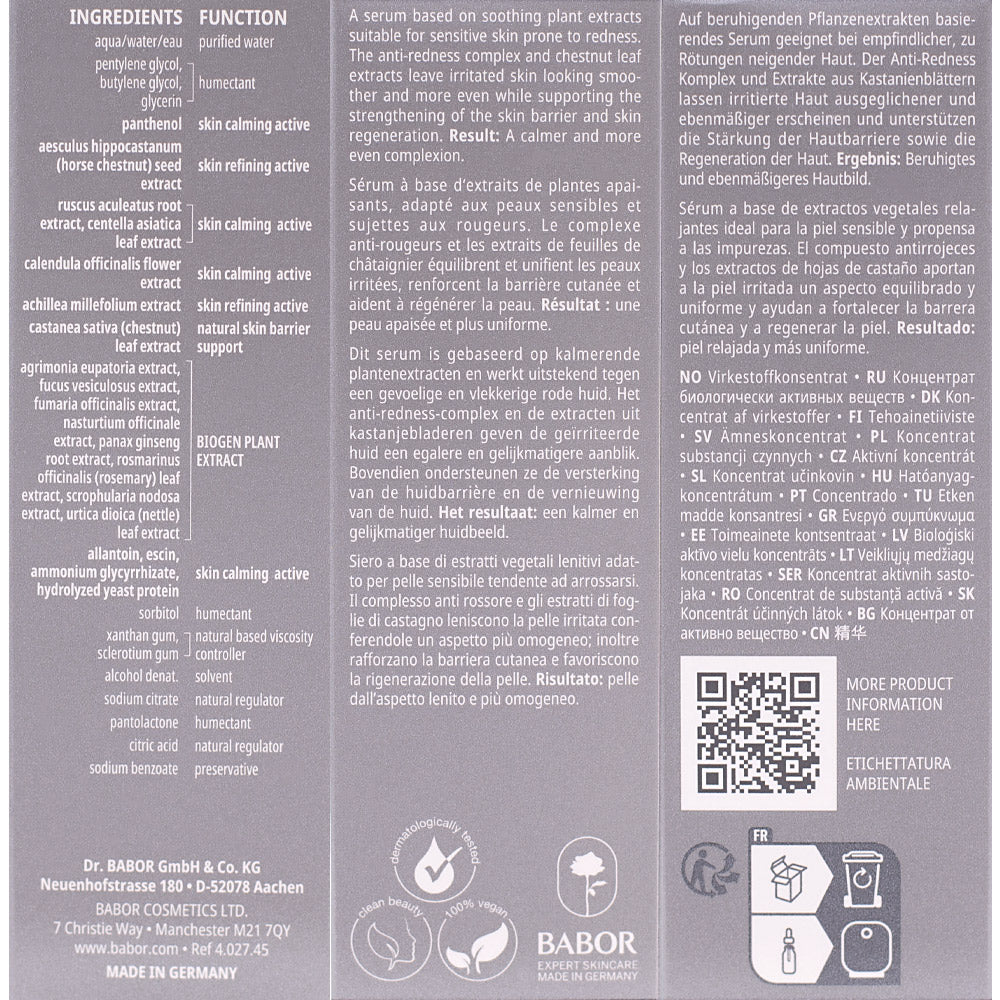 Babor Doctor Babor Sensitive Anti-Redness Serum 30ml - siero viso pelle sensibile anti rossori - Image 2