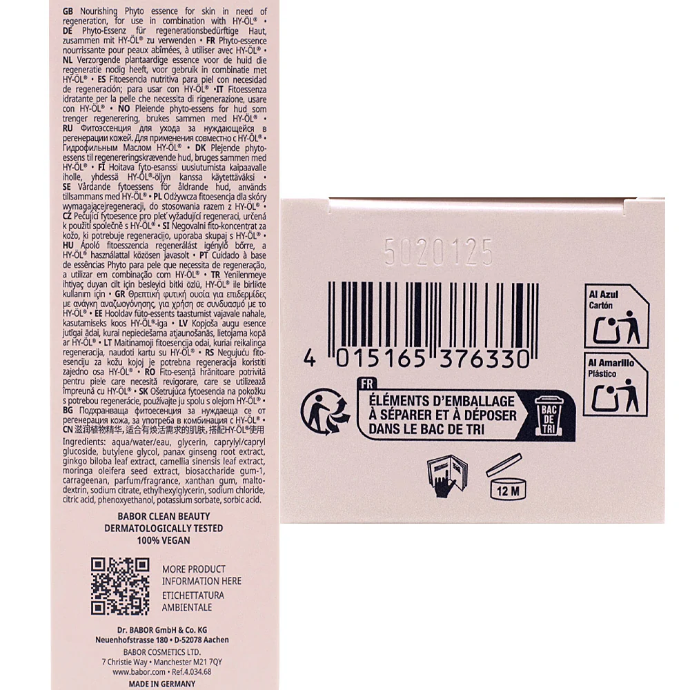 Babor Phyto  HY-ÖL Booster Reactivating 100ml - detergente viso pelle matura - Image 2