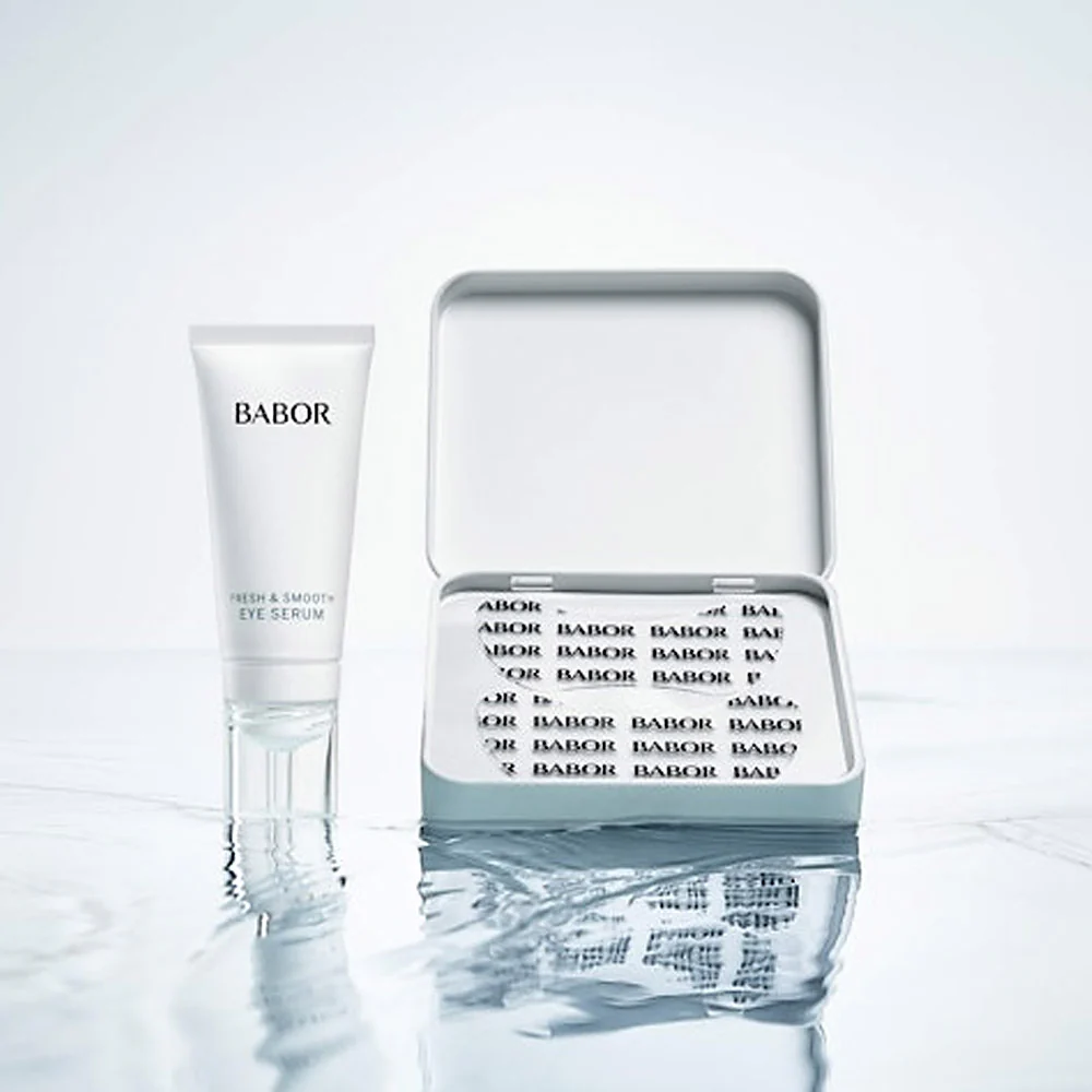Babor Skinovage Moisturizing Instant Fresh & Smooth Eye Serum + Patches - siero contorno occhi + patches - Image 3