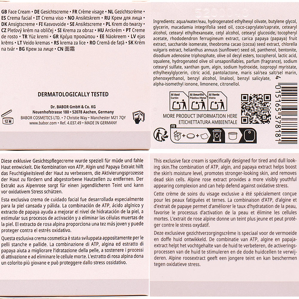 Babor Skinovage Vitalizing Cream 50ml - crema viso rivitalizzante - Image 2