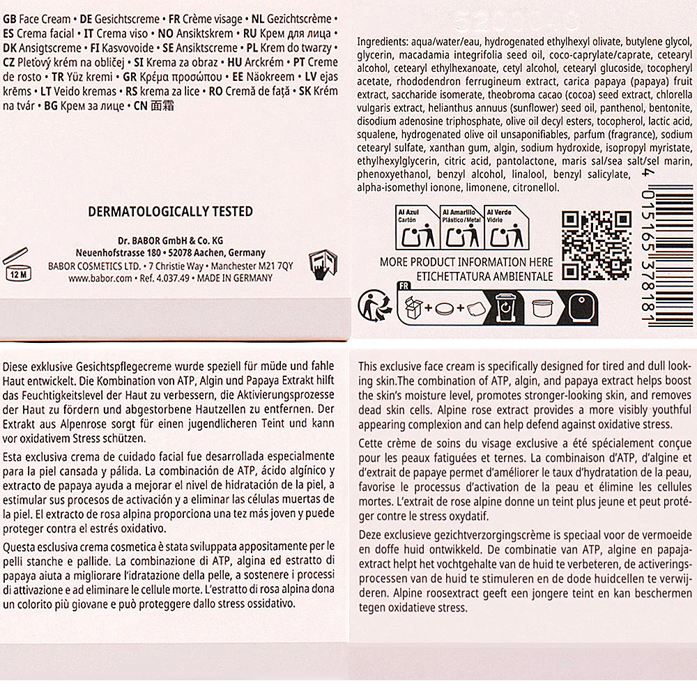 Babor Skinovage Vitalizing Cream 50ml - crema viso rivitalizzante - Image 3