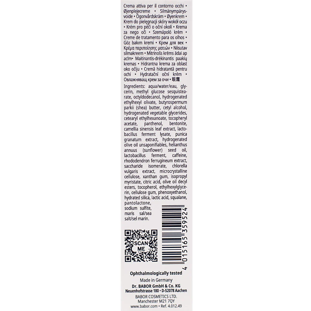 Babor Skinovage Vitalizing Eye Cream 15ml - crema contorno occhi rivitalizzante - Image 2