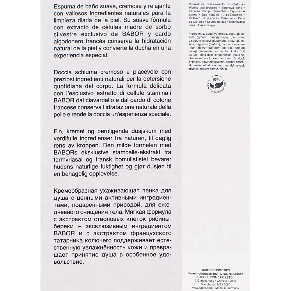 Babor Spa Shaping For Body Shaping Shower Foam 200ml - doccia schiuma delicato lenitivo - Image 2