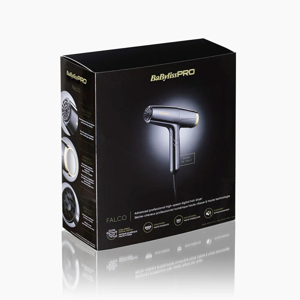 Babyliss Pro 4Artist Falco High Speed Dryer Black & Gold  - asciugacapelli - Image 8