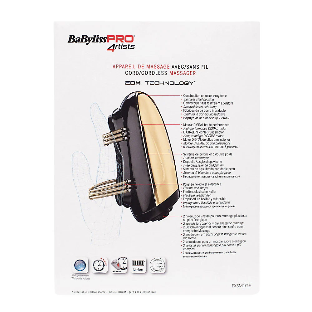 Babyliss Pro 4Artist Viber FXSM1GE Gold - massaggiatore - Image 5