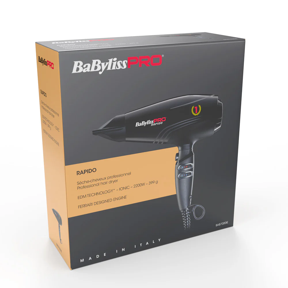 Babyliss Pro Asciugacapelli Rapido BAB7000IE - Image 3