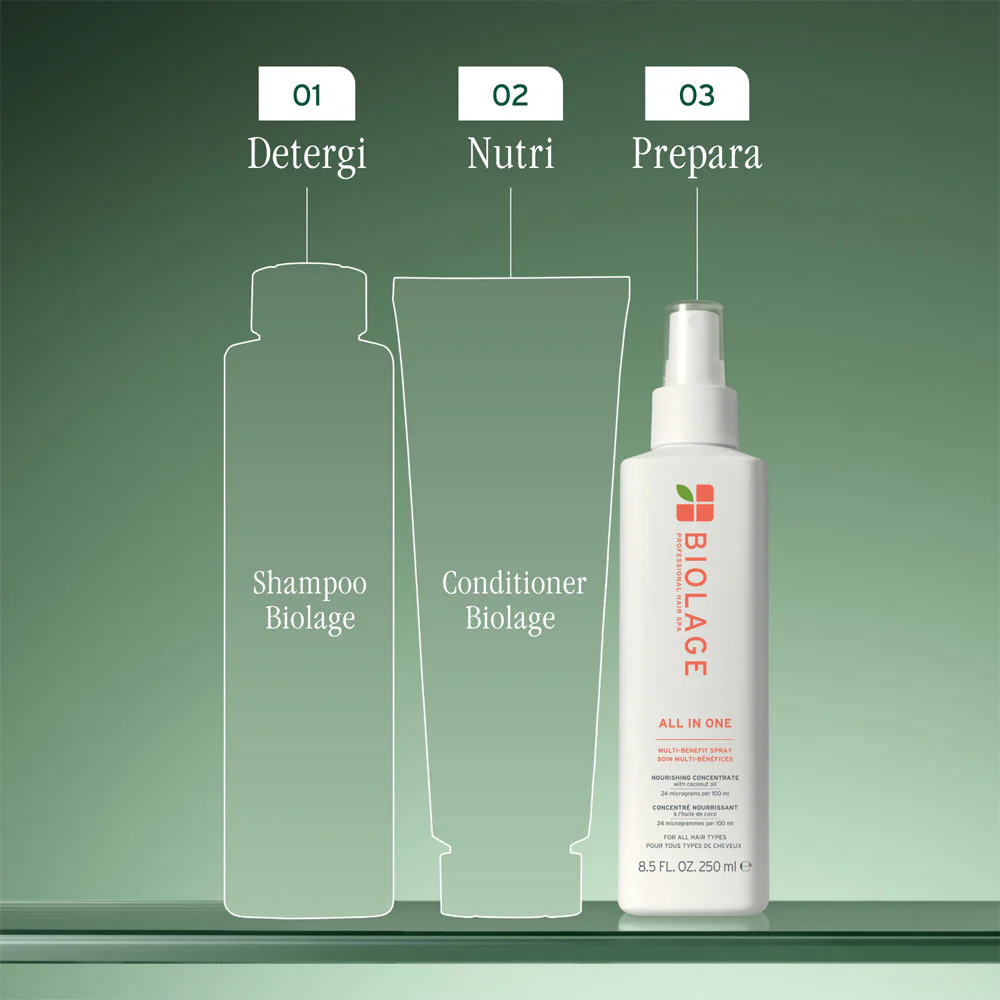 Biolage Professional Hair Spa All In One Spray 250ml - spray multi beneficio - Image 8