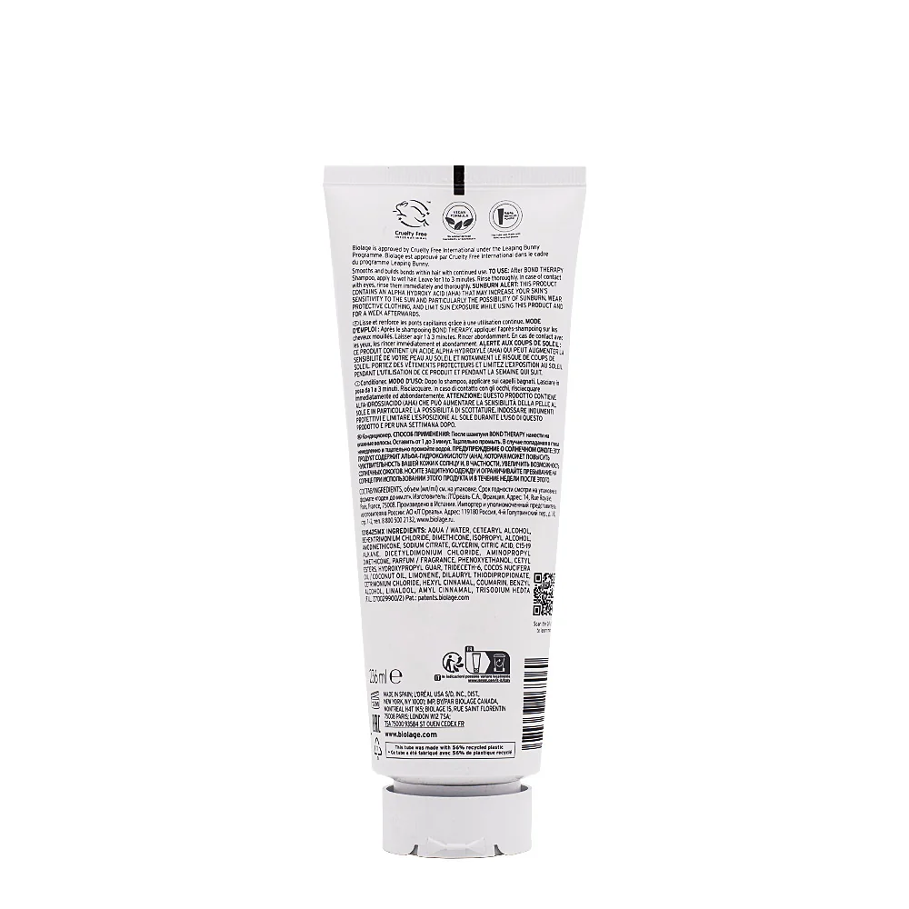 Biolage Professional Hair Spa Bond Therapy Conditioner 236ml - balsamo capelli danneggiati - Image 12