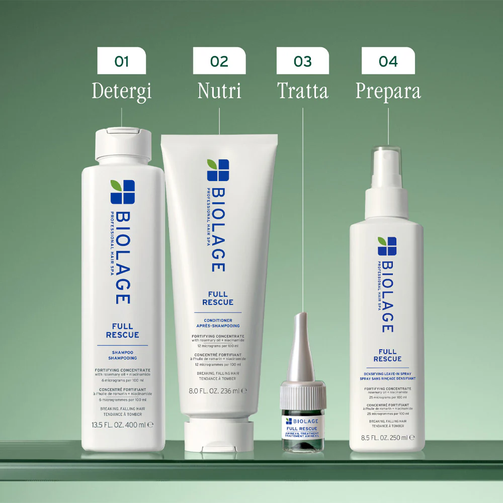 Biolage Professional Hair Spa Full Rescue Aminexil 6x10ml - fiale anti caduta - Image 9