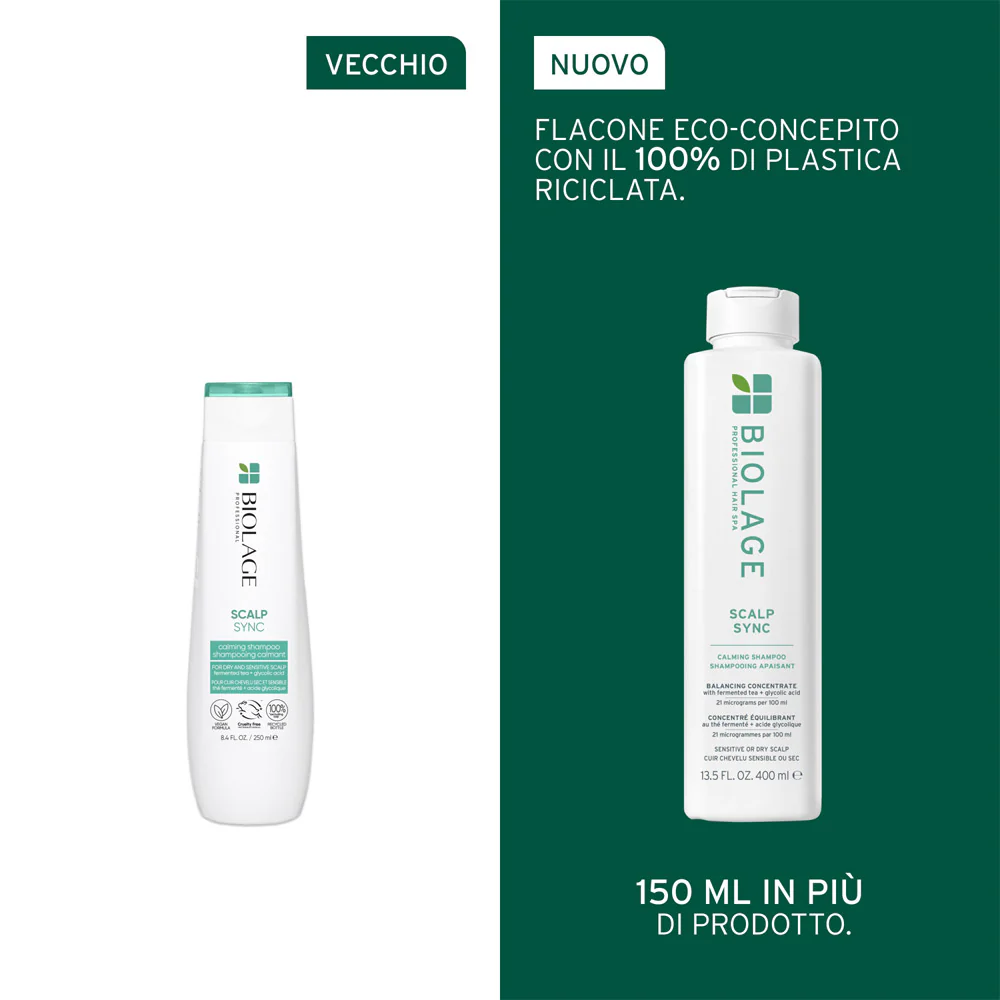 Biolage Professional Hair Spa Scalp Sync Calming Shampoo 400ml - shampoo lenitivo cute secca e sensibile - Image 2