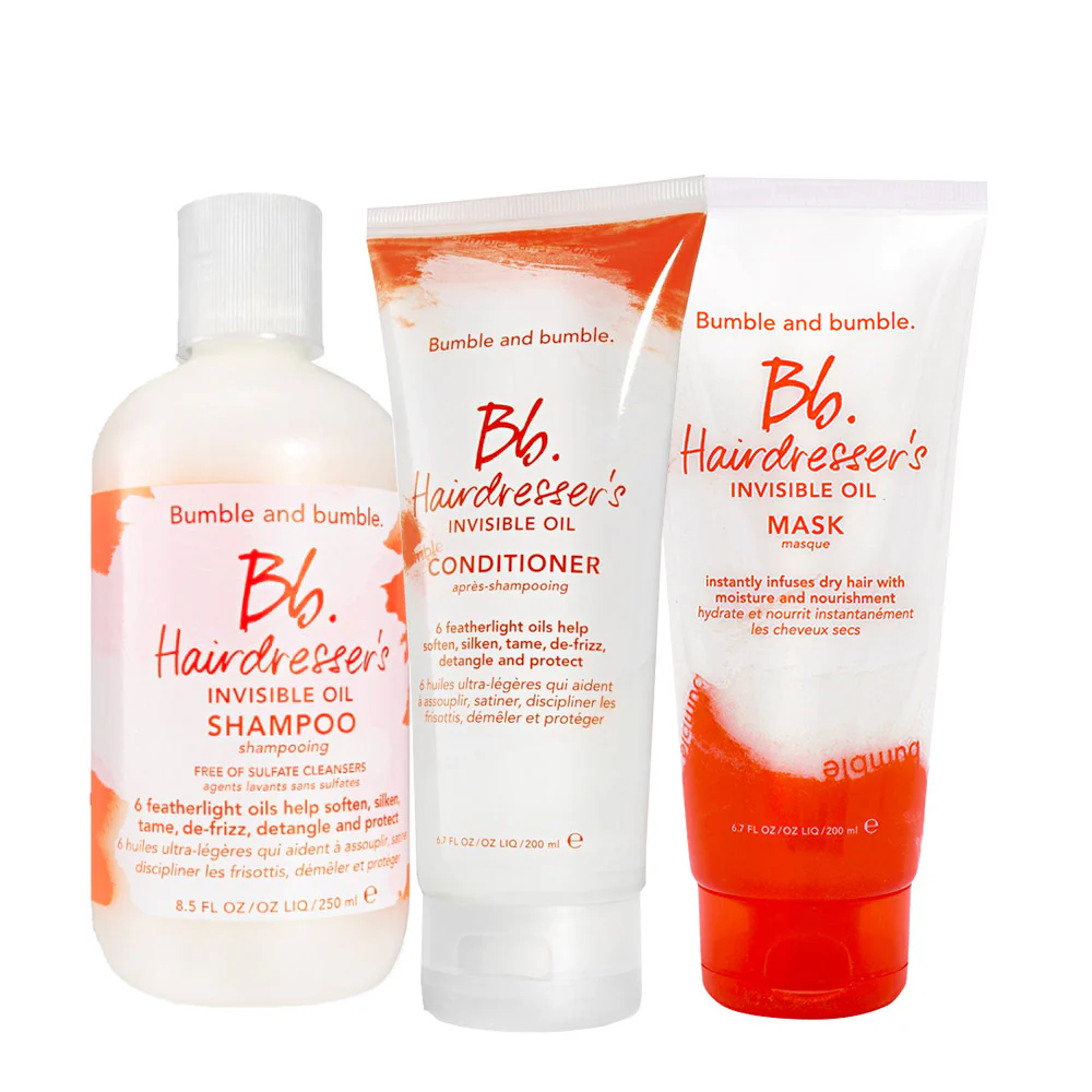Bumble and bumble. Bb. Hairdresser's Invisible Oil Shampoo 250ml Conditioner 200ml Mask 200ml