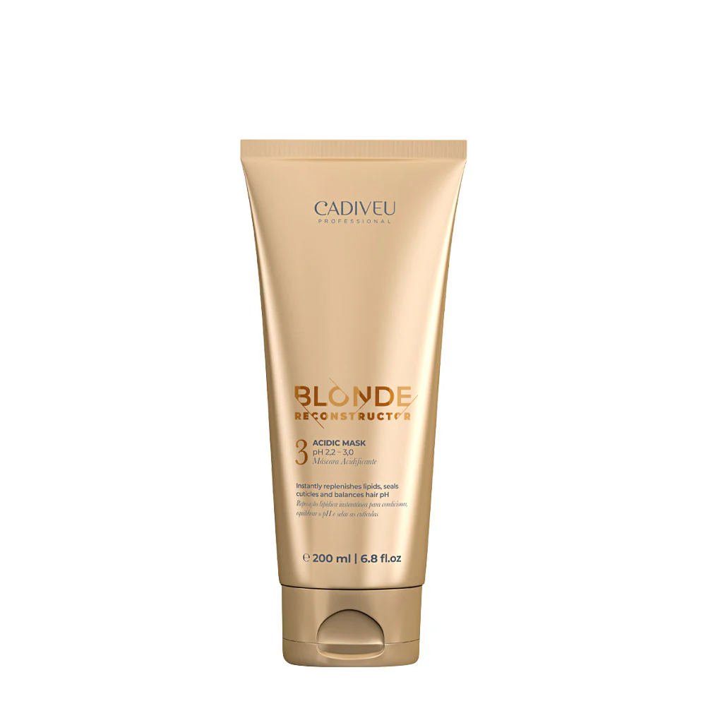 Cadiveu Blonde Reconstructor Acidic Mask N.3 200ml - maschera pH acido capelli biondi