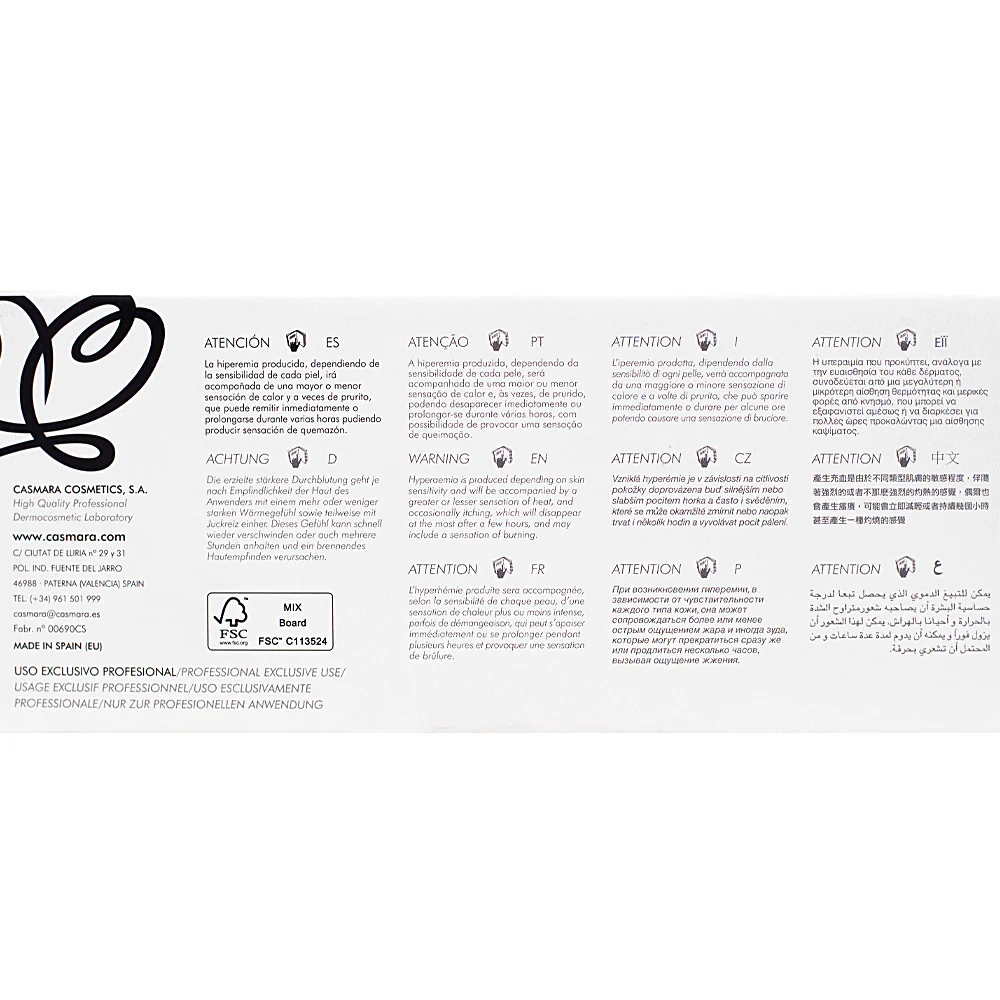Casmara Algae Peel-Off Body Mask Thermoactive Treatment 4X250ml - trattamento corpo riducente effetto caldo - Image 3
