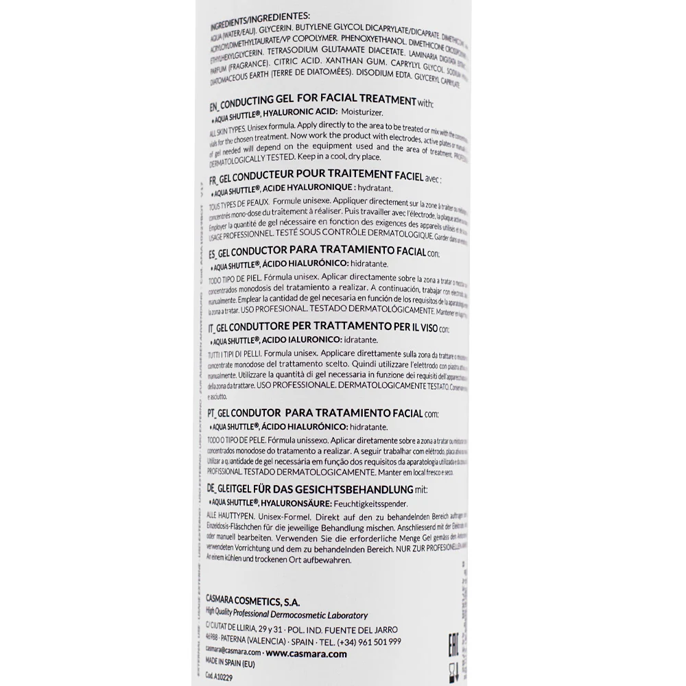 Casmara Meso Treatment Gel 500ml - gel idratante pre trattamento viso - Image 2