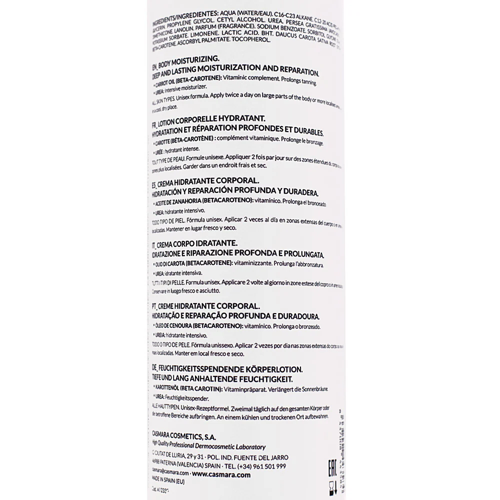 Casmara Moisturizing Body Cream 500ml - crema corpo idratante - Image 2