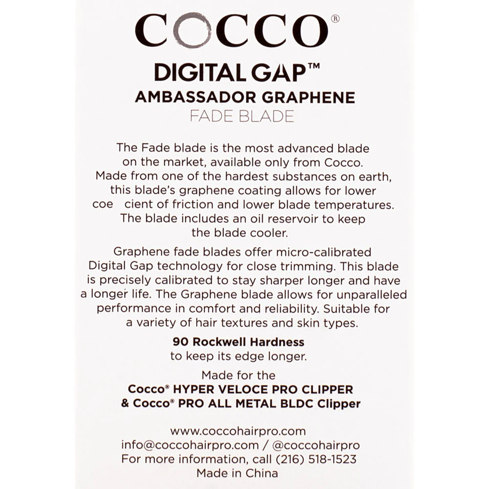 Cocco Ambassador Digital Gap Clipper Fade Blade - lama di ricambio - Image 2